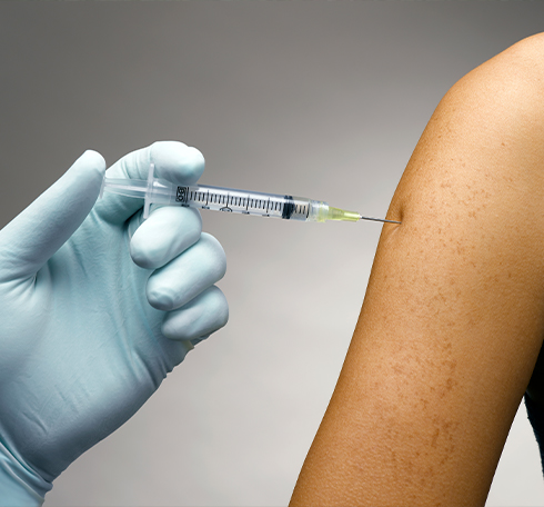 Peptide Therapy On Arm