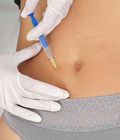 Peptide Therapy On Belly